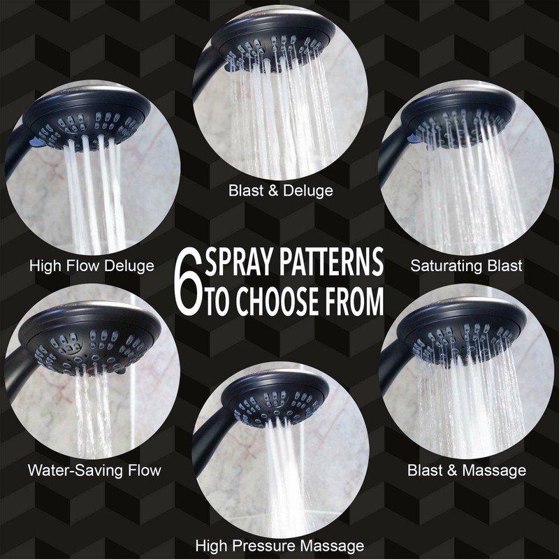6 Function Handheld Shower Head Kit (Aqua Elegante) - Oil-Rubbed Bronze- 1.8 GPM gallery