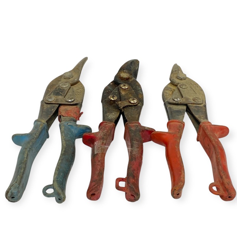 Wiss M2, M5 Offset Snip Cutters With Coated Handle Right Cut, 3 Pcs, Made in USA gallery