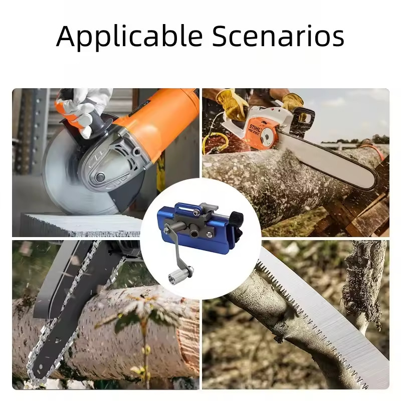 Portable Chain Saw Chain Sharpener-Precision Grinding Tool for Chain Maintenance gallery