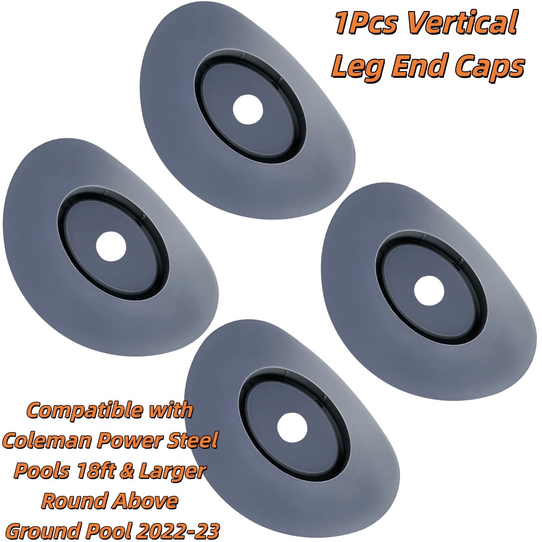 Vertical Leg End Caps For Coleman Power Steel Pools 18ft & Larger Pool 2022-23 gallery