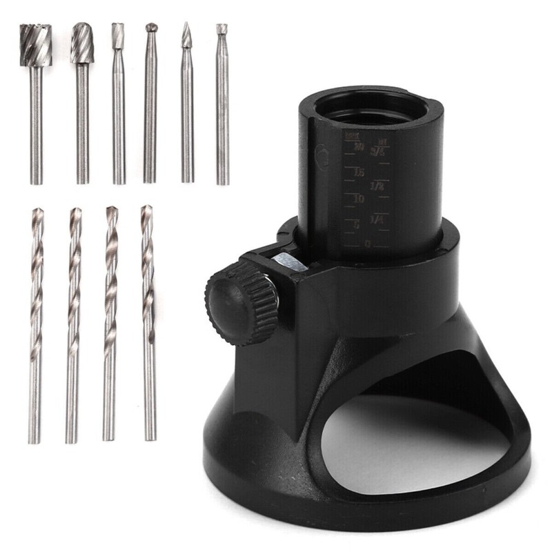 41PC Dremel Rotary Multi Tool Cutting Guide HSS Router Drill Bits Attachment Kit gallery
