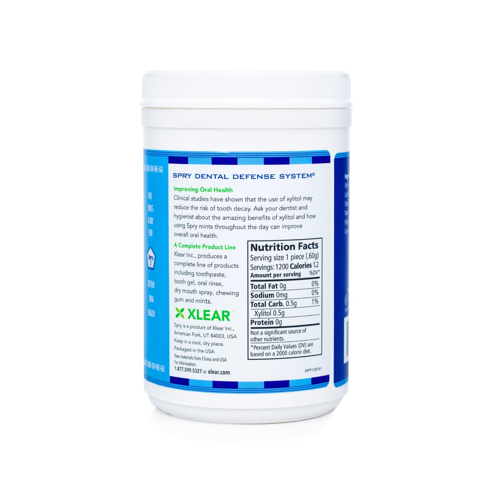 Spry Xylitol Natural Peppermint Sugar Free Candy - 1200 Count (Pack of 1) gallery