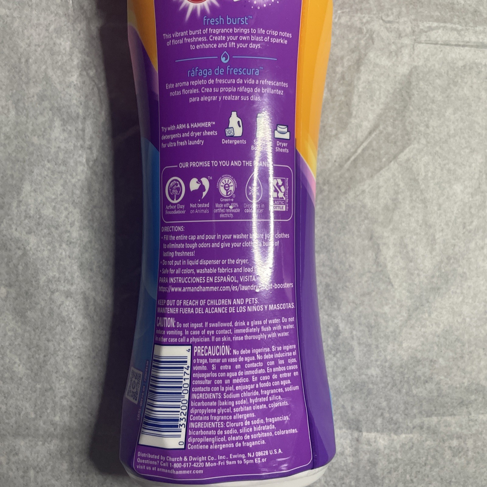 Arm & Hammer Odor Blasters Laundry In-Wash Scent Booster Fresh Burst gallery