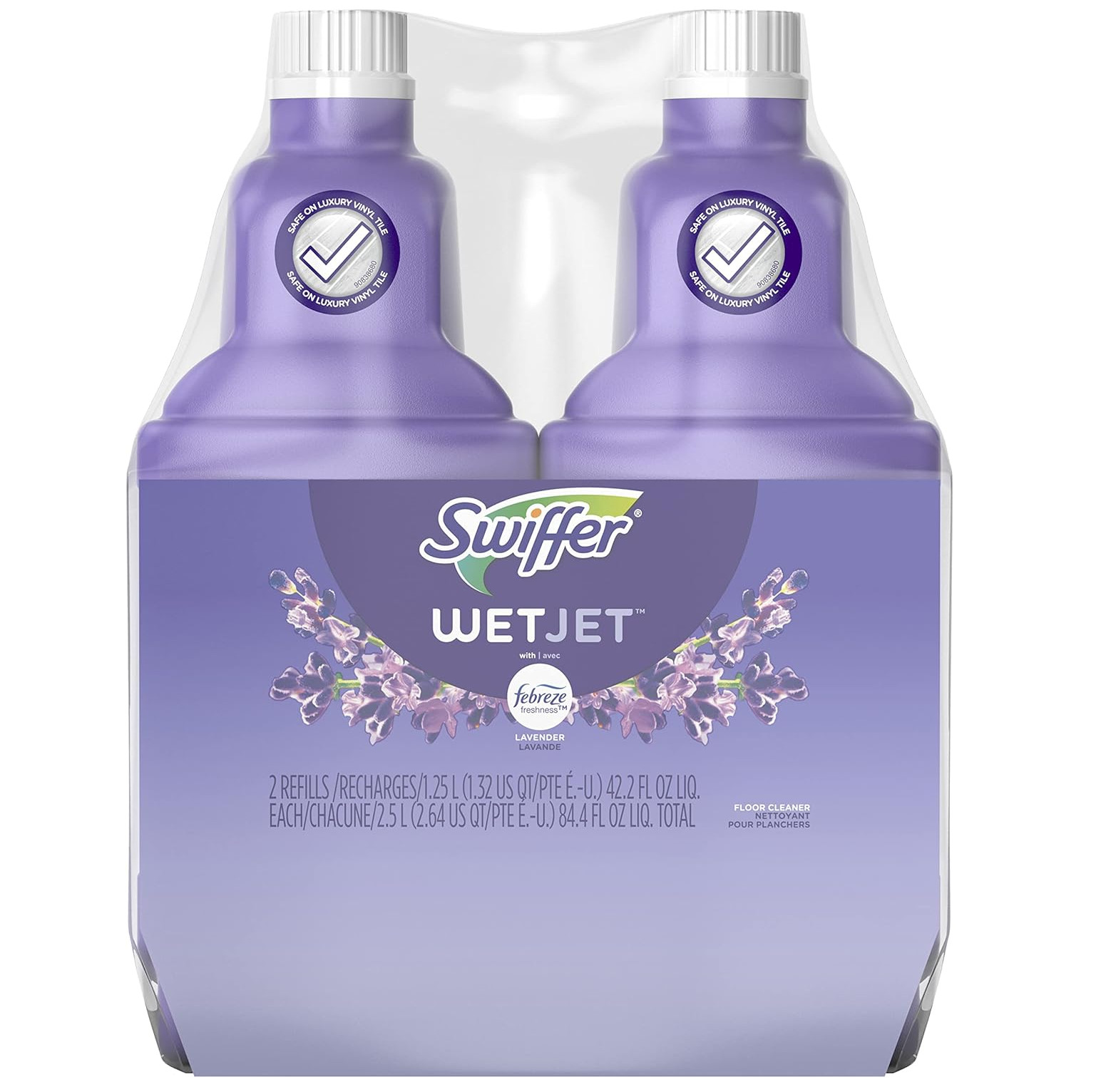 Swiffer WetJet Multi-Purpose Floor Cleaner Solution with Febreze Refill, Hardwoo gallery