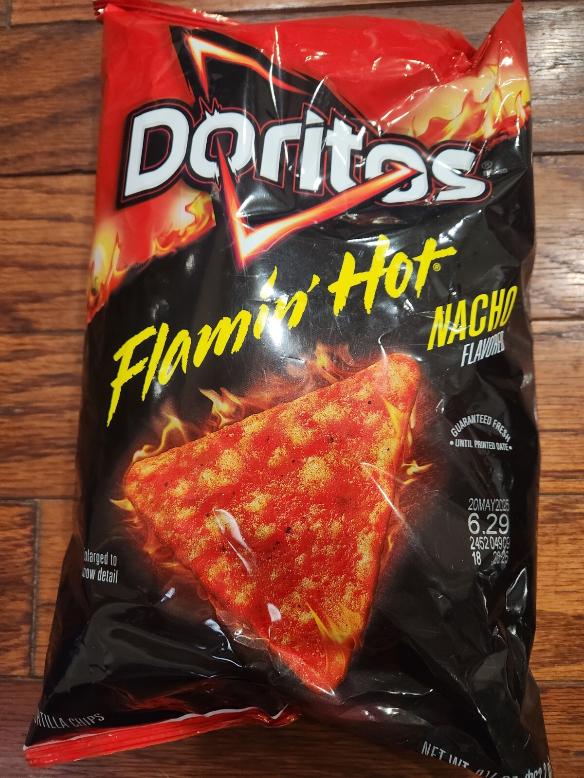 DORITOS FLAMIN' HOT NACHO FLAVORED TORTILLA CHIPS 12/2025 NET 9 1/4 OZ MADE USA gallery