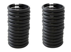 2 Pack 24 Piece Plastic Basic Locking Oval Hook Easy Gliding Shower Curtain R…