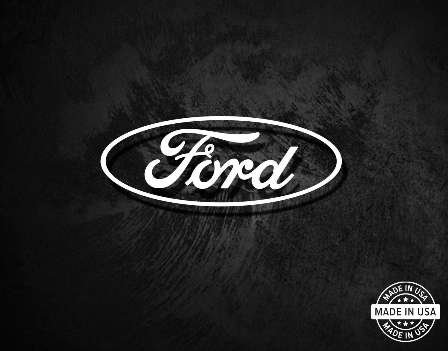 Ford Oval Decal, Vinyl Die Cut Window Sticker, 100% Made In USA gallery