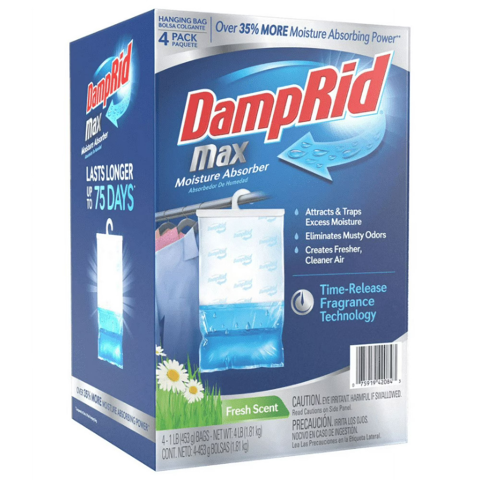 DampRid Max 4-Pack Fresh Scent Moisture Absorbing Hanging Bags gallery