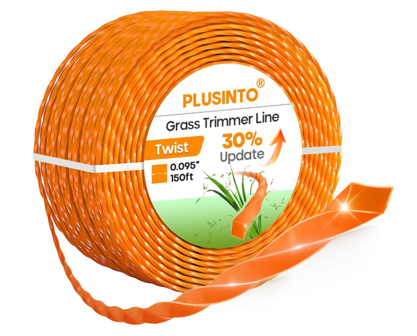 String Trimmer Line Square Orange Heavy Duty Weed Eater String Premium Nylon U gallery