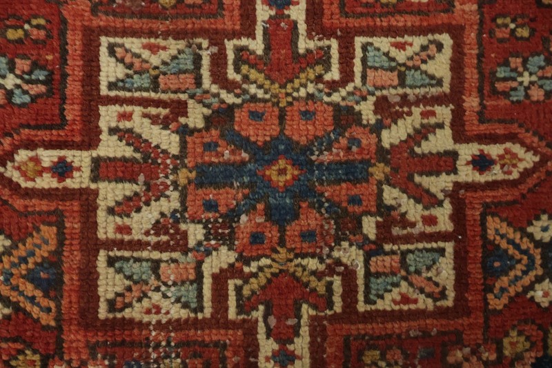 Authentic 8 ft Runner Rug 2x8 Wool Handmade Geometric Hallway Semi-Antique Rug gallery