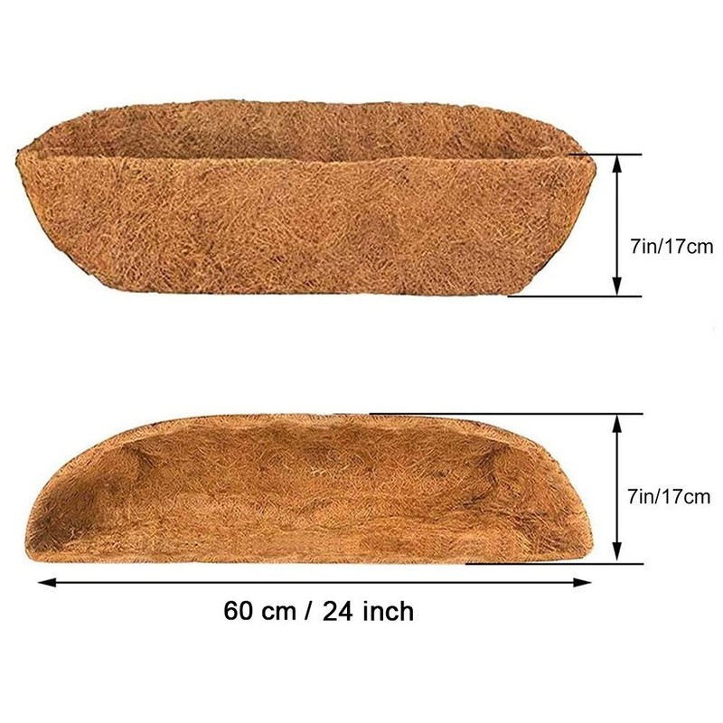 2x 24"/30"/36" Coco Liner Trough Coco Fiber Replacement Liner Wall Flower Basket gallery