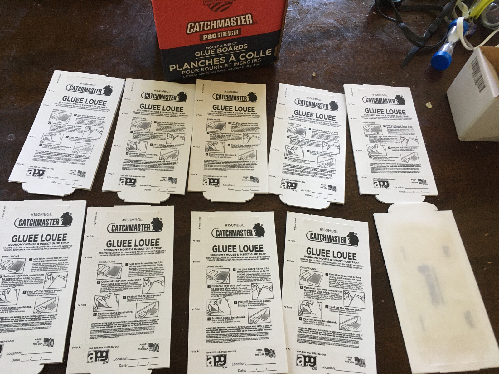 10-Pack Catchmaster 75M Bulk Mouse and Insect Glue Boards, x10 Glue Traps gallery