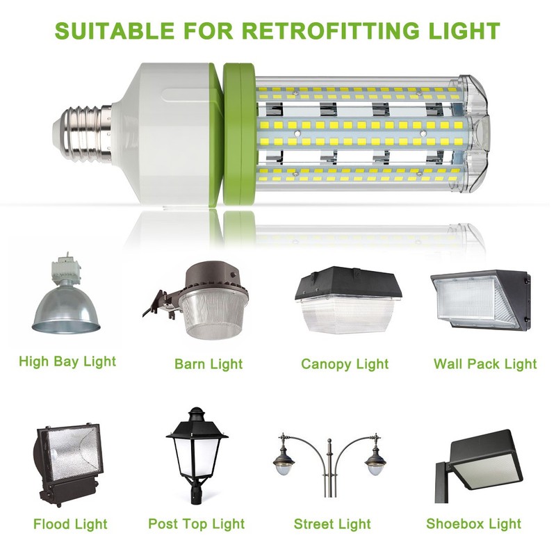 LED Corn Light Bulbs E26 30W 5000K Replace HID CFL for High Bay Garage Warehouse gallery