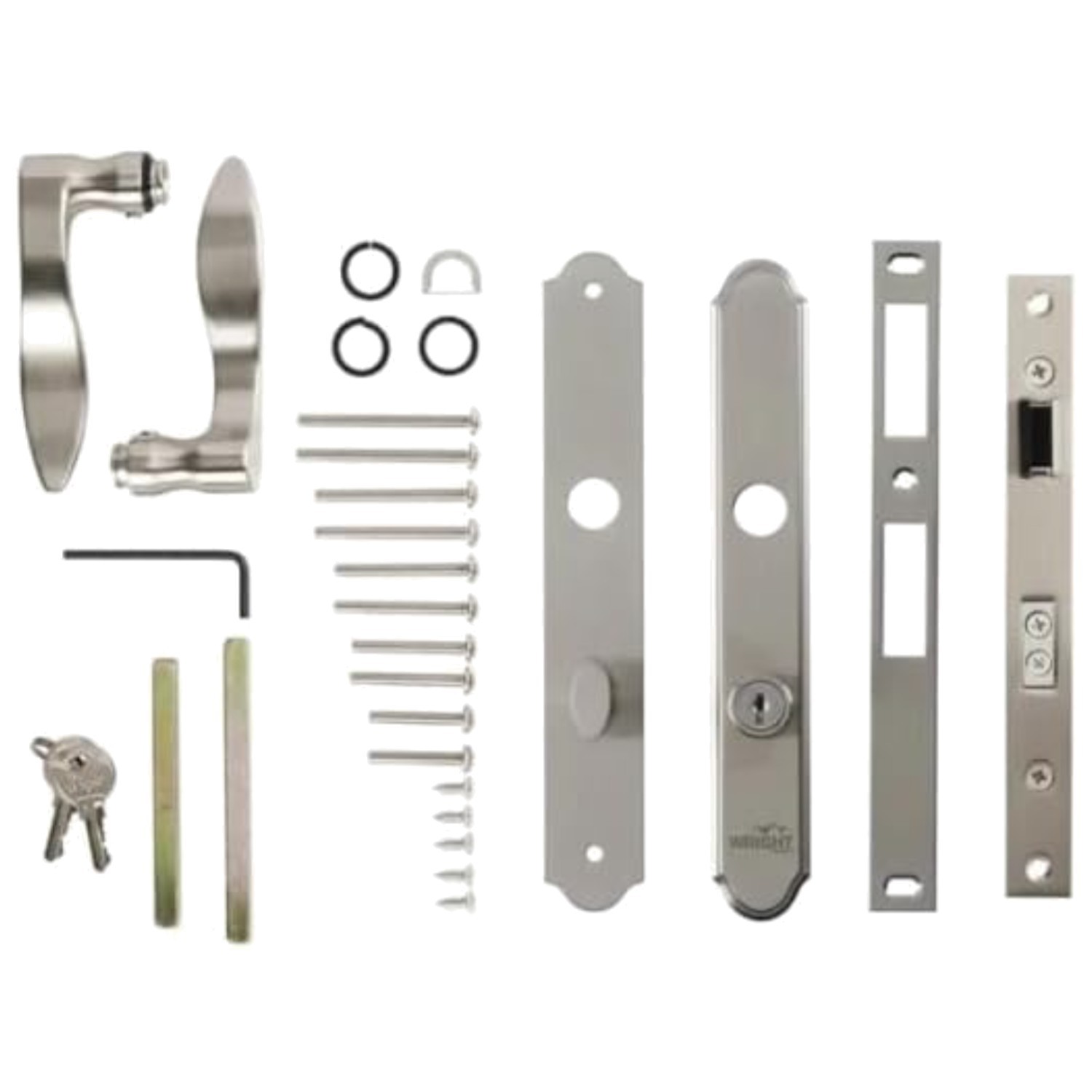 Serenade Mortise Lever Lock Set with Deadbolt, Satin Nickel gallery