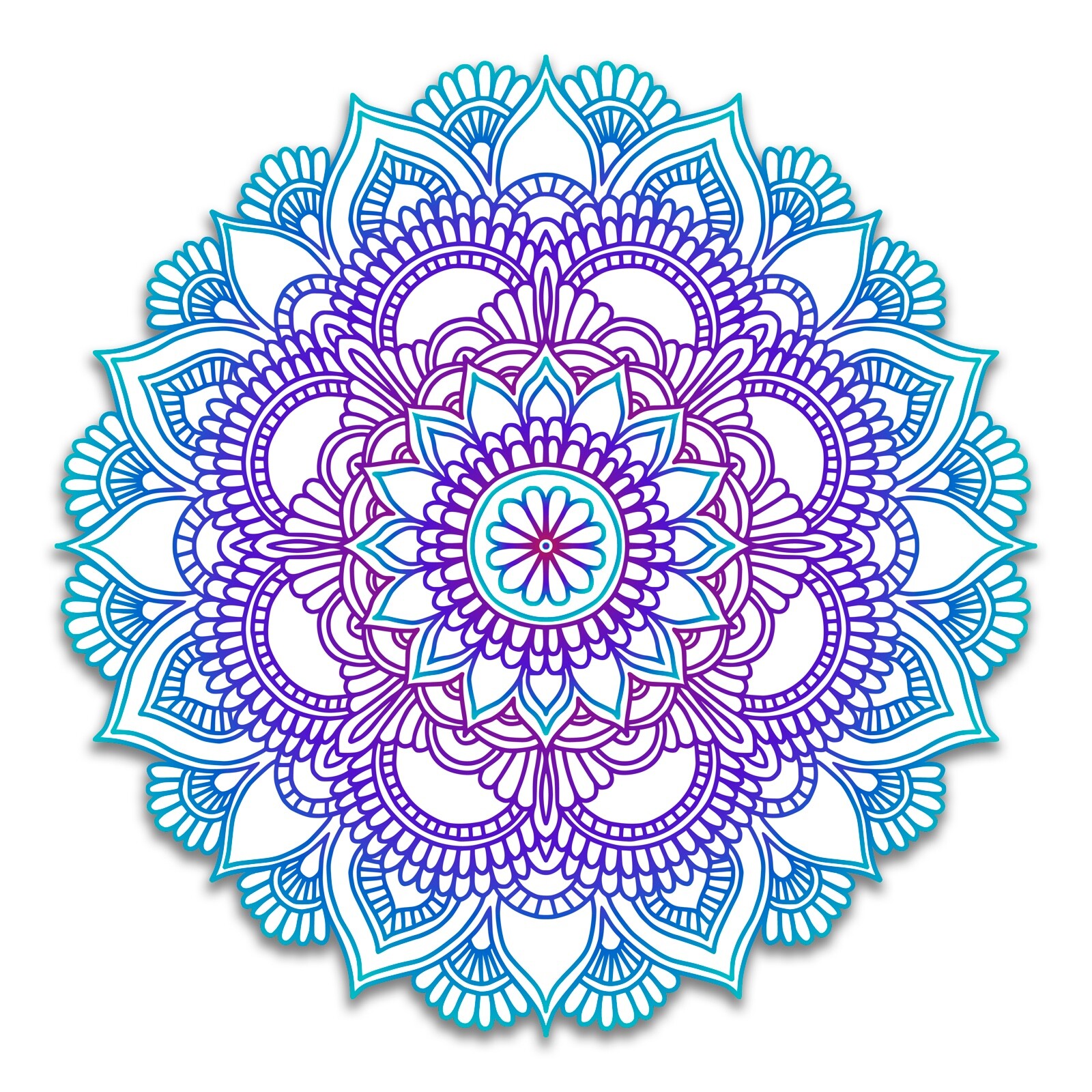 Vibrant Colorful Pattern Mandala Vinyl Sticker Car Sticker Decal Laptop Buddhist gallery