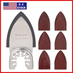 30PCS 40mm Triangular Finger Oscillating Multi Tool With 1 X Sanding Pads Set