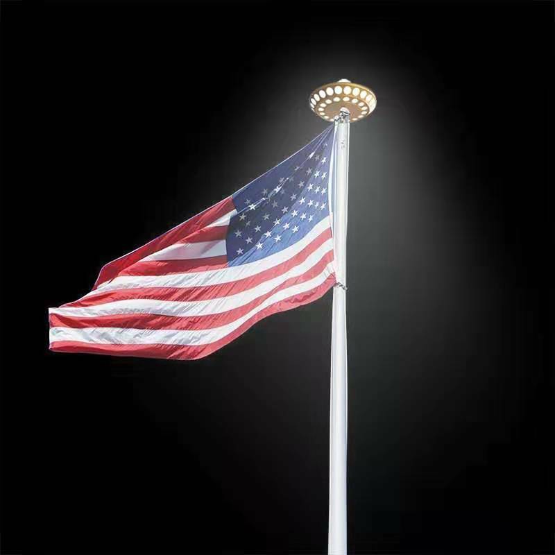 40LED Double Row Solar Flagpole Light GOLD gallery
