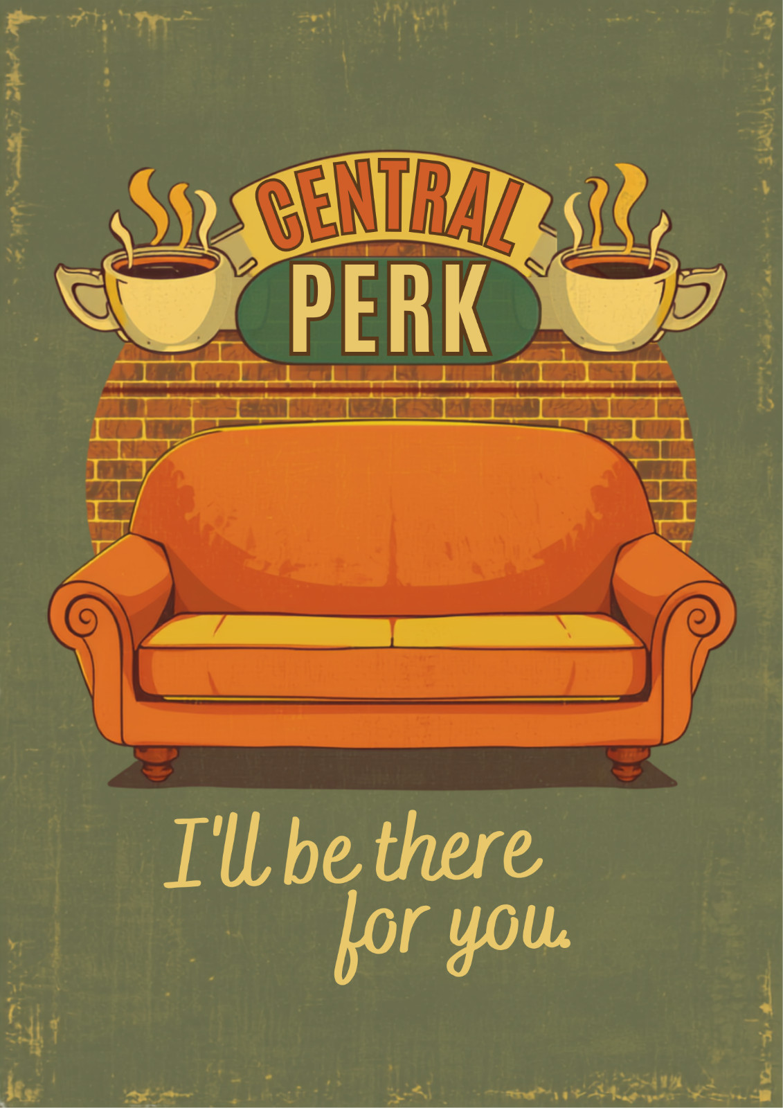 Central Perk Friends Wall Collage Promo Style Poster gallery