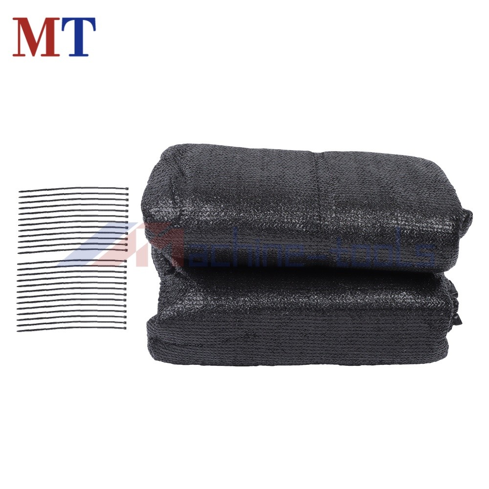 4' x 25' Windscreen Privacy Fence Screen Shade Cover Fabric Mesh Garden Black gallery