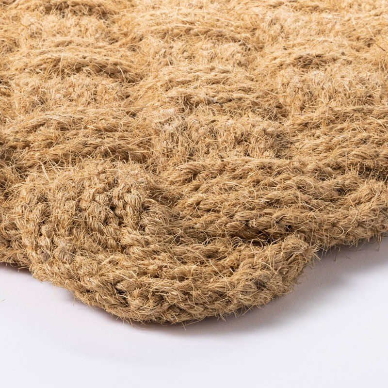 Lovers Knot Door Mat Neutral : Outdoor Coir High Pile Basket Weave 1'6"x2'6" gallery