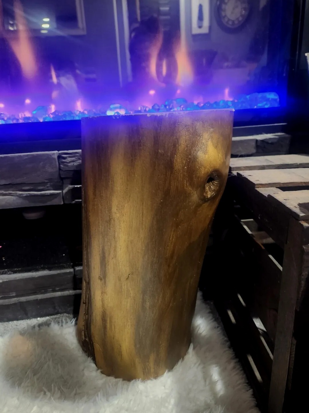 Tree Stump Stool, Natural Edge Side Table End Table gallery
