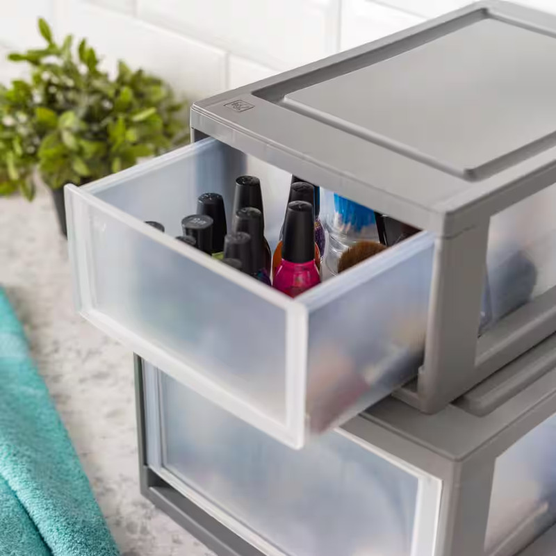 1 Drawer Gray Stackable Storage Unit (8.50 In. W X 6 In. H) gallery