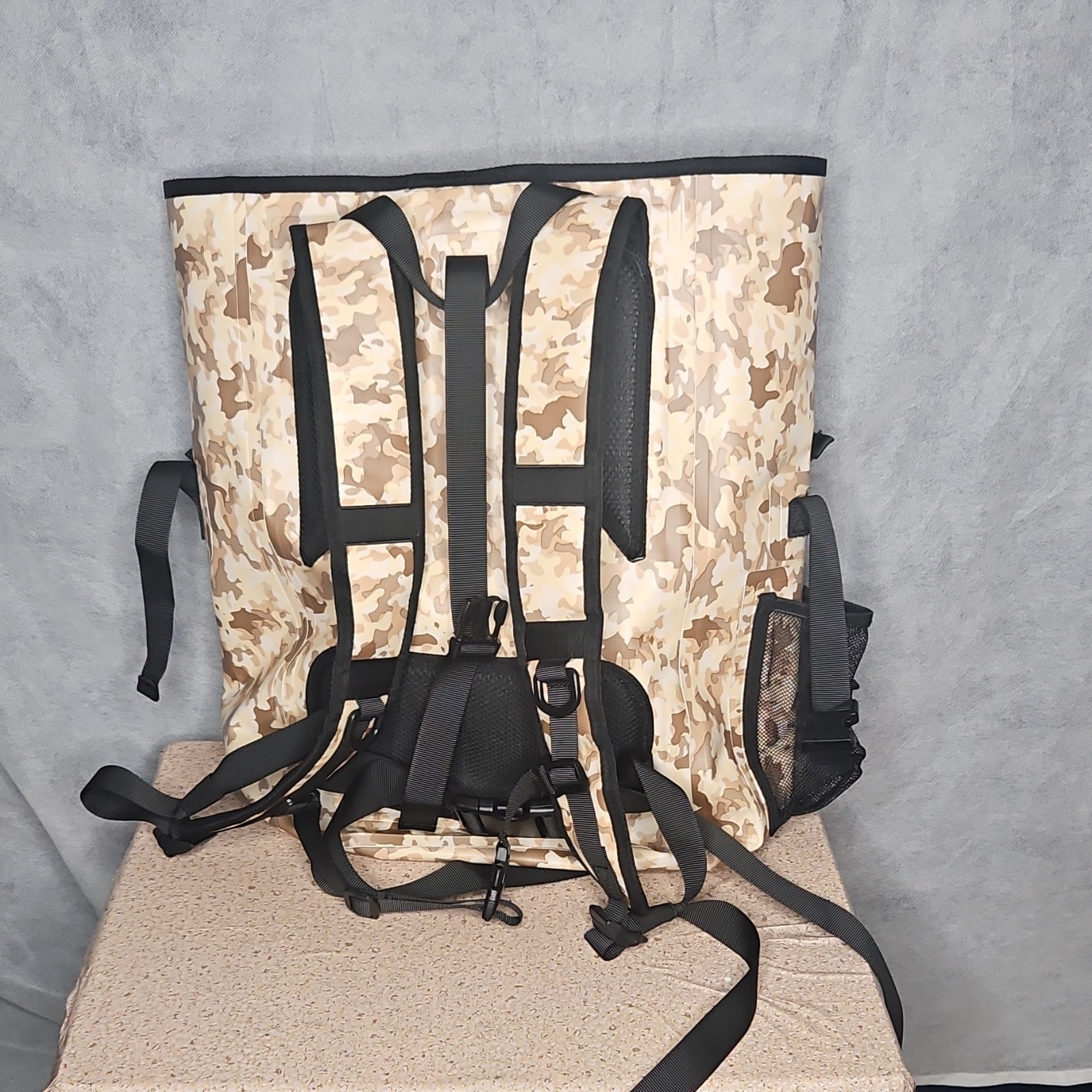 Sasquatch Beach Camo Waterproof Hiking Backpack, Adjustable Straps, 2 Pockets 2