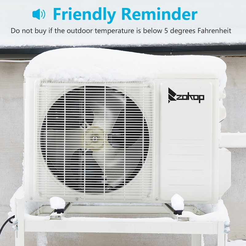 ROVSUN 16500 BTU AC Ductless Mini Split Air Conditioner w/Heat Pump, Wifi, 230V gallery