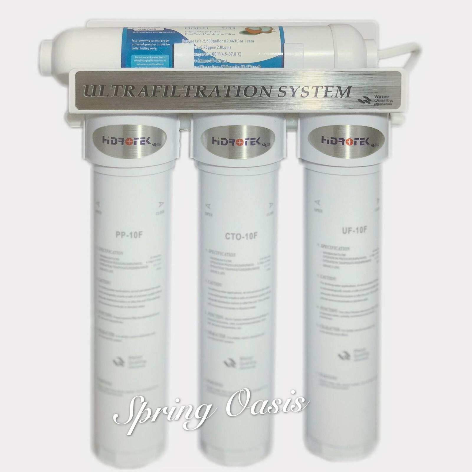 KUF-4 Baynote/Bayonet Ultra Filtration UF Under Sink 4 Stage Water Filter System gallery