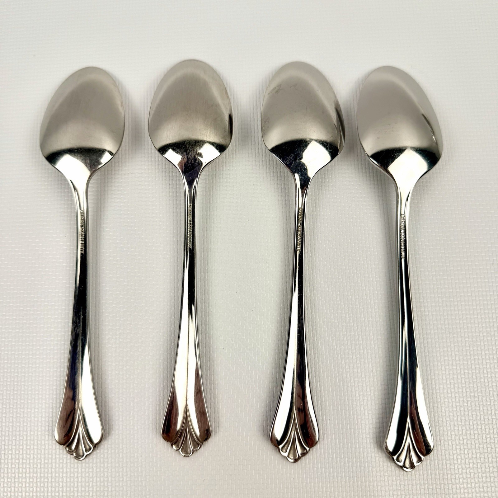 Oneida Community Royal Flute 4 Teaspoons Stainless VGC Betty Crocker gallery