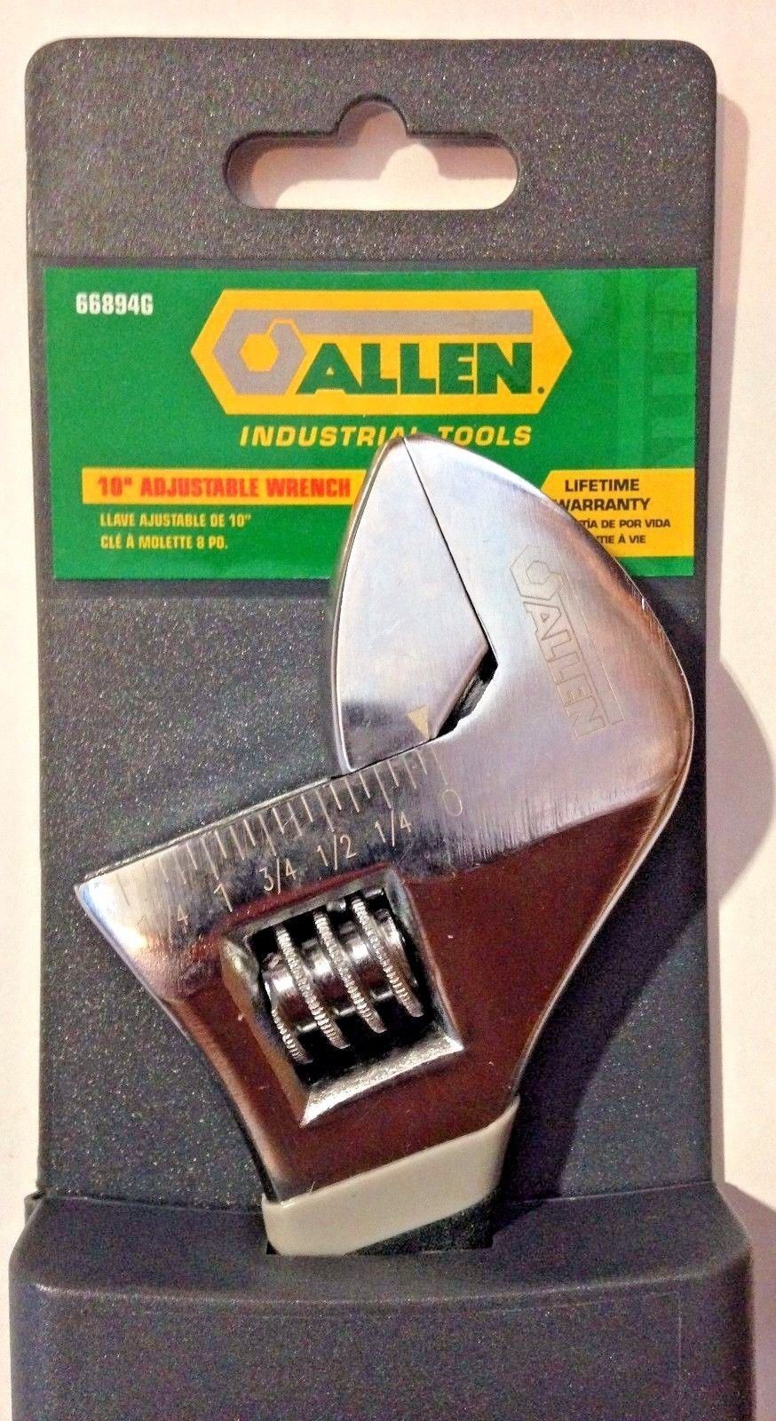 Allen 66894G 10" Adjustable Wrench With Grip Handle gallery
