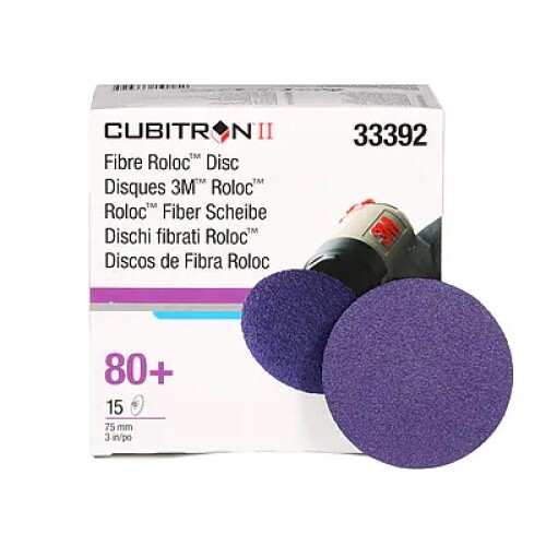 3M Cubitron II Quick Change Grinding Discs, 3 in Dia, 80+ Grit, 15 Pack gallery