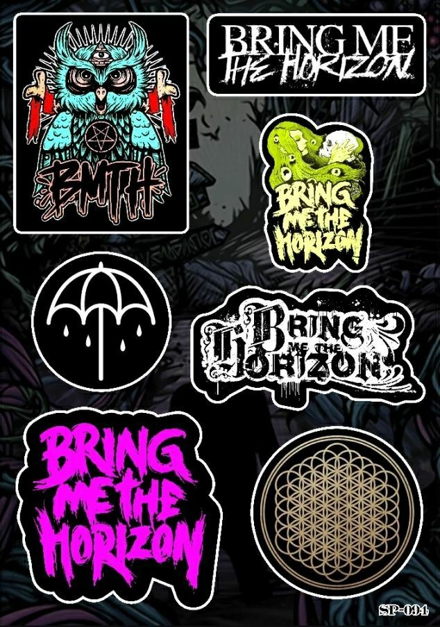 Bring Me The Horizon Sticker Pack | BMTH Metalcore Alternative Metal Band Logo gallery