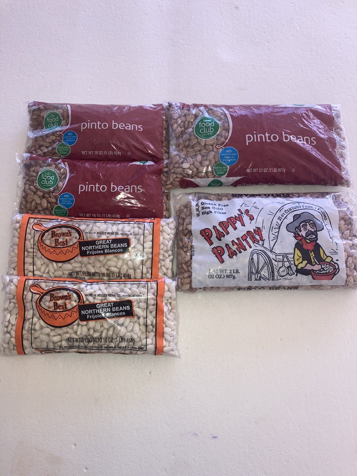 8lbs Bulk Dried Beans - Great Northern Beans + Pinto Beans gallery