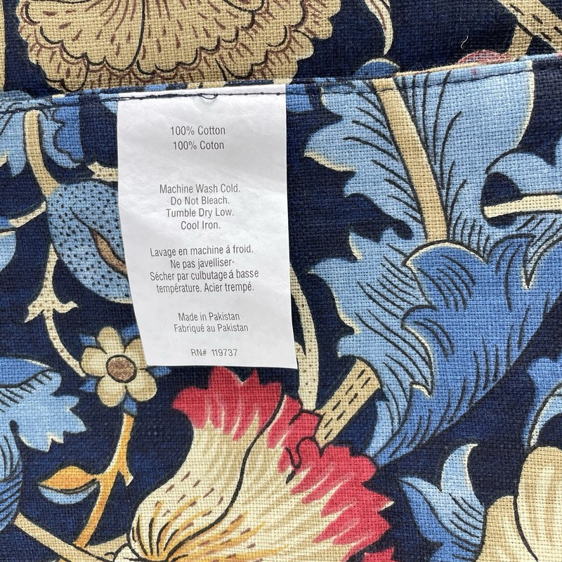 NEW William Morris & Co Reversible Lodden Table Runner 16 X 90 Navy Blue Floral gallery