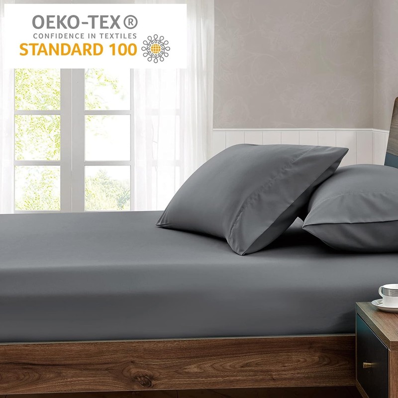Queen Fitted Sheet - Hotel Quality, Ultra Soft & Breathable Brushed Microfiber, gallery