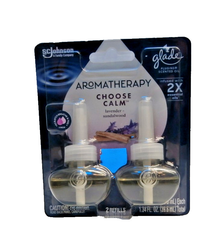 Glade Aromatherapy Choose Calm Plug Ins Air Freshener Refills 2 TWIN PACK gallery
