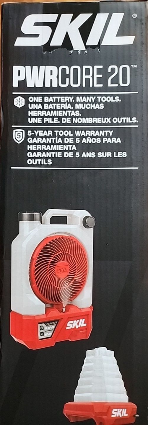 SKIL - 7" Misting Fan, Collapsible Lantern & 20v Battery Combo Kit - PWRCORE gallery