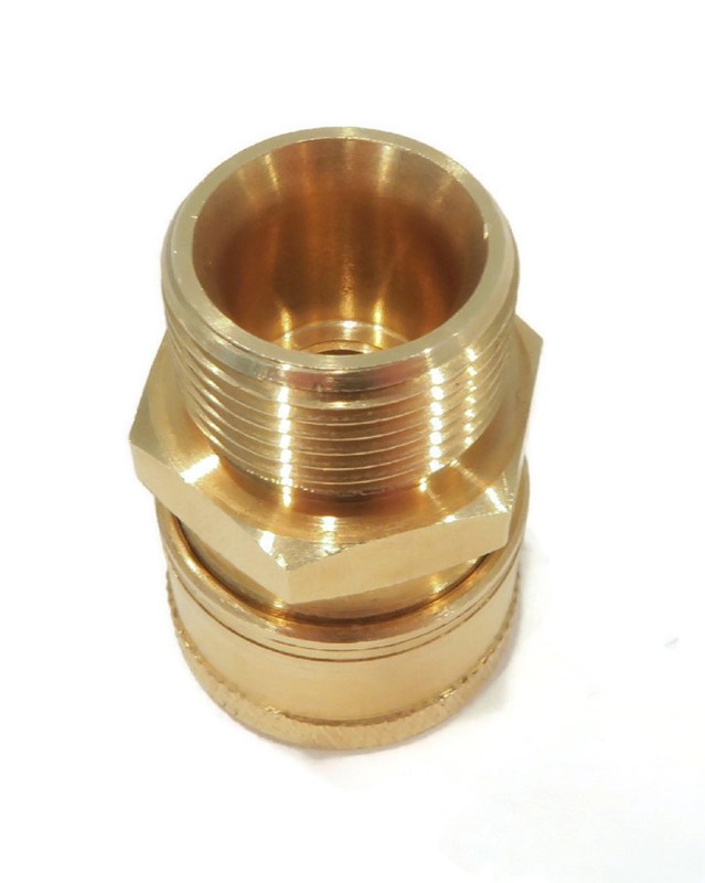 M22 MPT X 3/8" Brass Quick Connect Coupler for Annovi Reverberi AL464 Adapter gallery