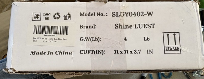 34W LED Ceiling Light w/Remote, 3000-6000K Dimmable Modern Flush Mount. White. gallery