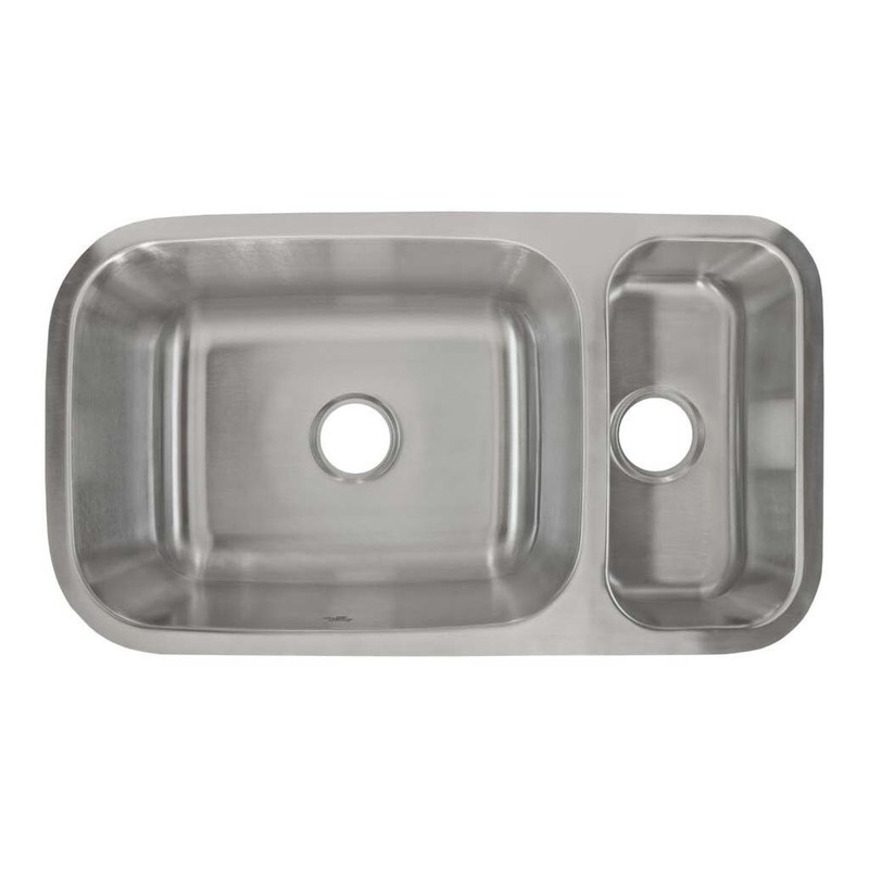 Undermount Stainless Steel Double Basin Kitchen Sink 32 1/4 " x 17 7/8" x 9" gallery