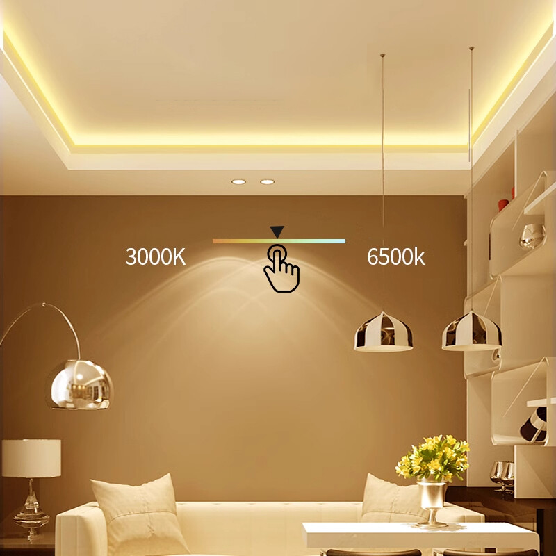 CCT Tunable COB LED Strip Light 608leds/m 2700k to 6500k Dimmable - 5mm 8mm 10mm gallery