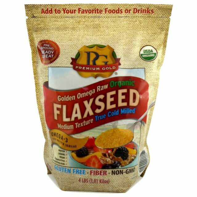 Premium Gold Organic Ground Flax Seed | Omega 3 | 4 pounds gallery