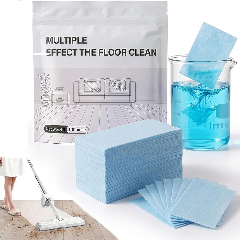 100-500 X Multi-Effect Floor Clean Tablets, Water-Soluble Floor Cleaning Sheets gallery