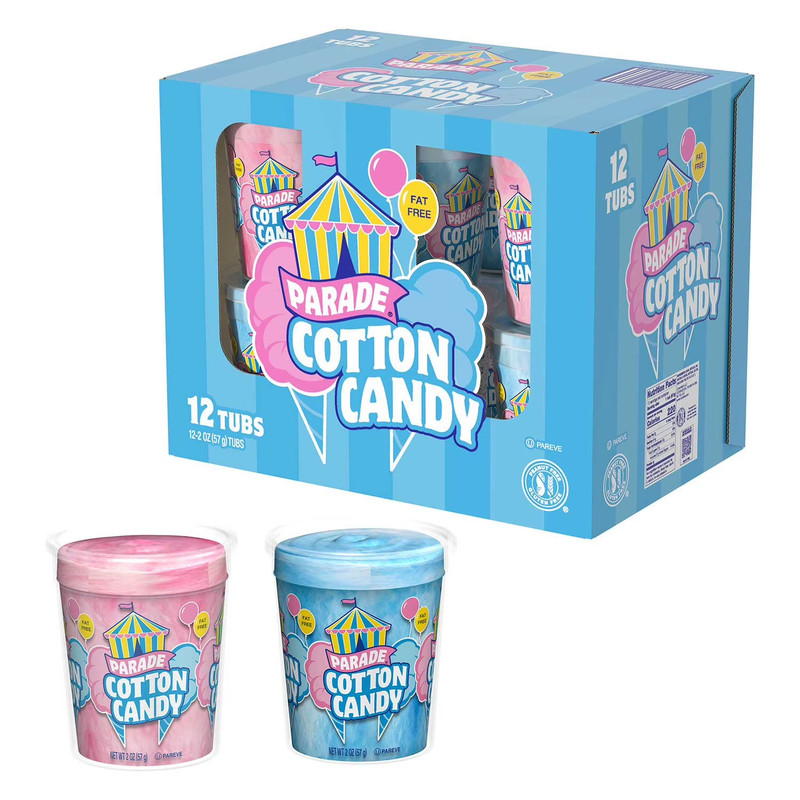 Parade Cotton Candy 12 Pack Assorted Flavors Bulk Carnival Snack Treats Fresh gallery