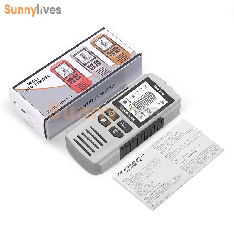 Stud Finder 6 in 1 Multi-Function Wall Stud Scanner Sensor Detector LCD Display gallery