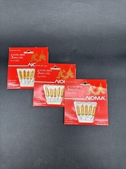 Noma Push-in mini lite 15 Replacement Light Bulbs Gold 3 Packs Vintage 3.5v-4v