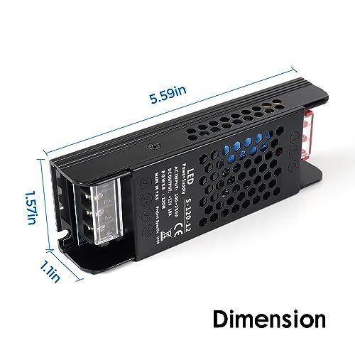 12V 10A Universal Regulated Switching Power Supply, 100-250V AC to 120W 12 Volt gallery