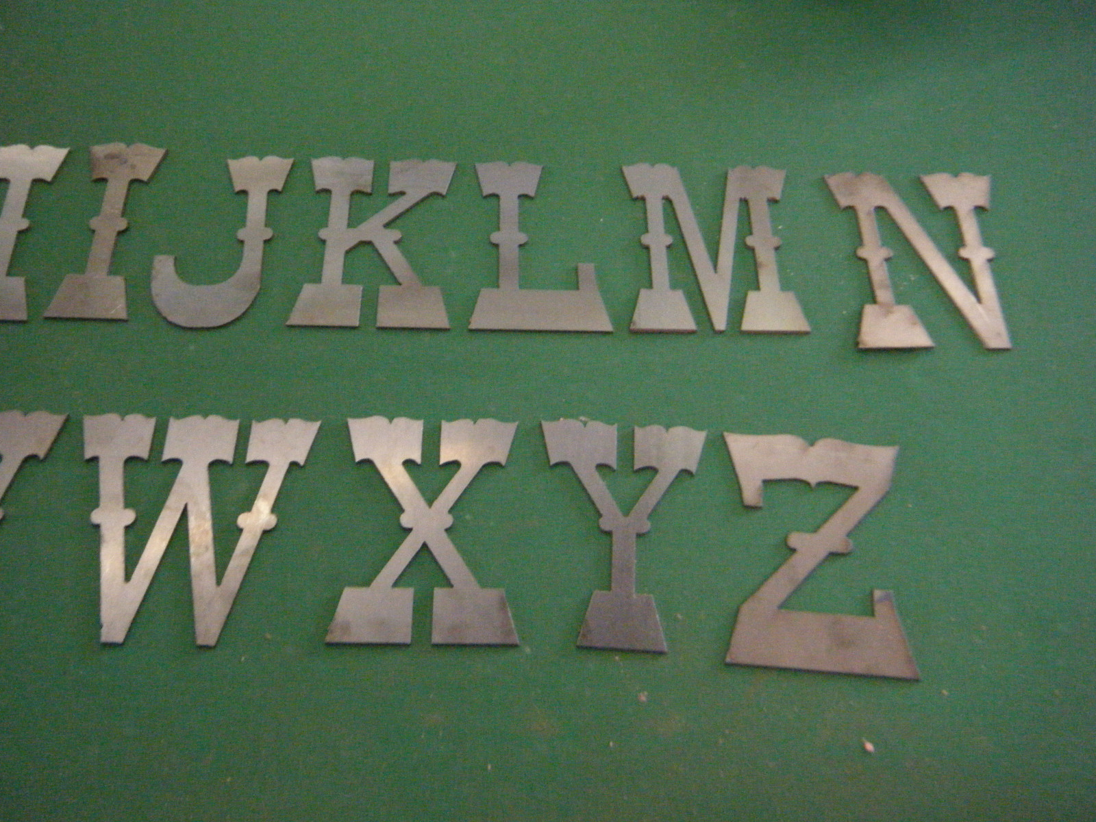 WESTERN STYLE 7" Metal Letters gallery