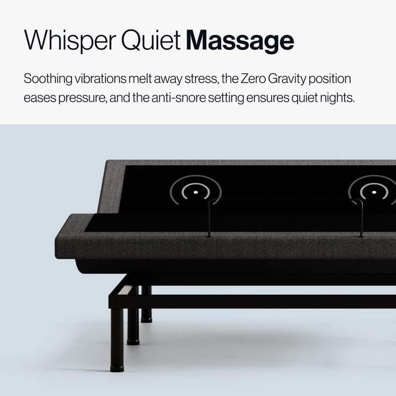 Adjustable Twin XL Bed Base with Massage, USB, Remote & Ergonomic Inclines gallery